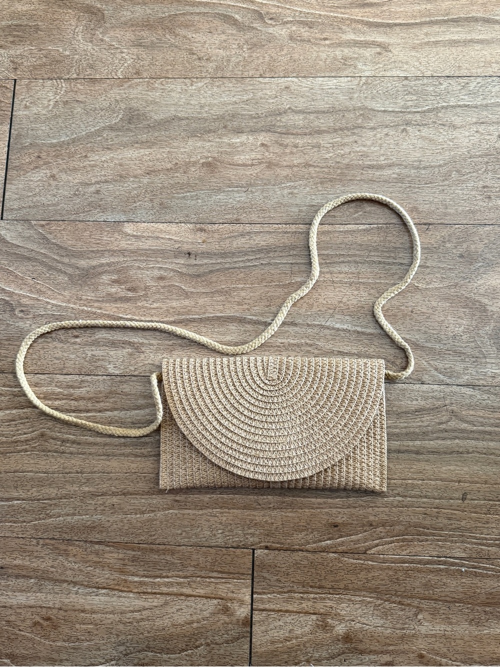 SHEIN Beige Straw Sun Hat with Bow and Matching Straw Clutch - Picture 5 of 6